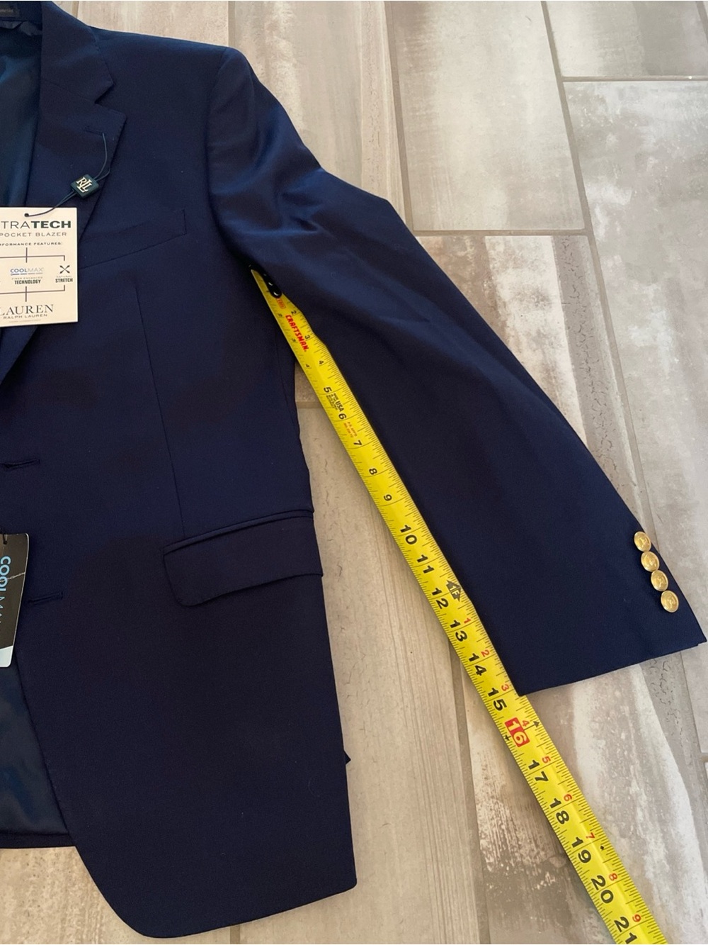 NWT Ralph Lauren Blazer 38R Navy Wool Blend 10 Pocket Old Money Heritage Preppy - Picture 9 of 15